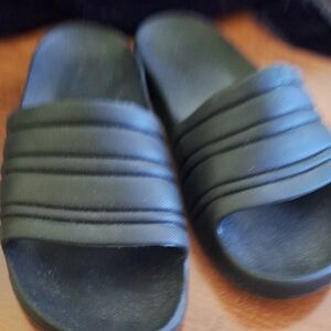 Black Slide Sandals